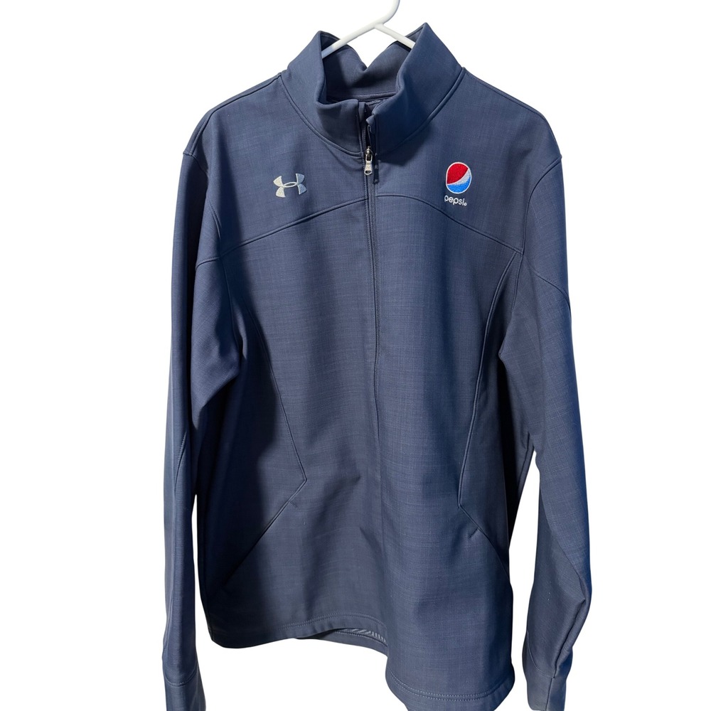 Under Armour Pepsi Jacket Mens XL Navy ColdGear Pullover